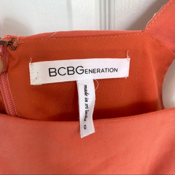 BCBG coral ruffle jumpsuit - Picture 3 of 3